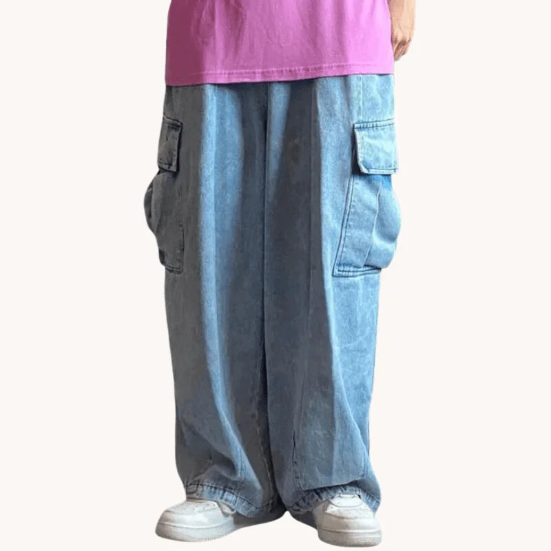 Baggy Cargo Pocket Jeans