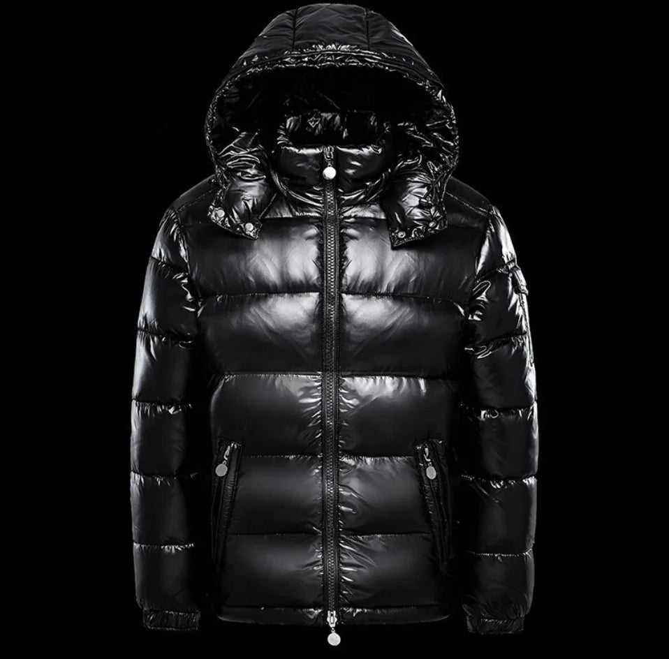 Black Glossy Down Jacket