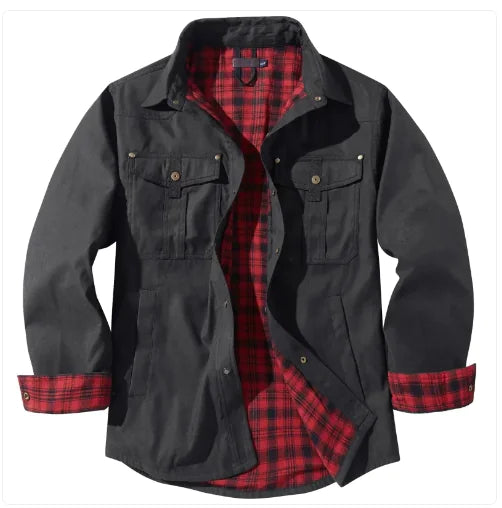 Plaid Flannel Casual Jacket