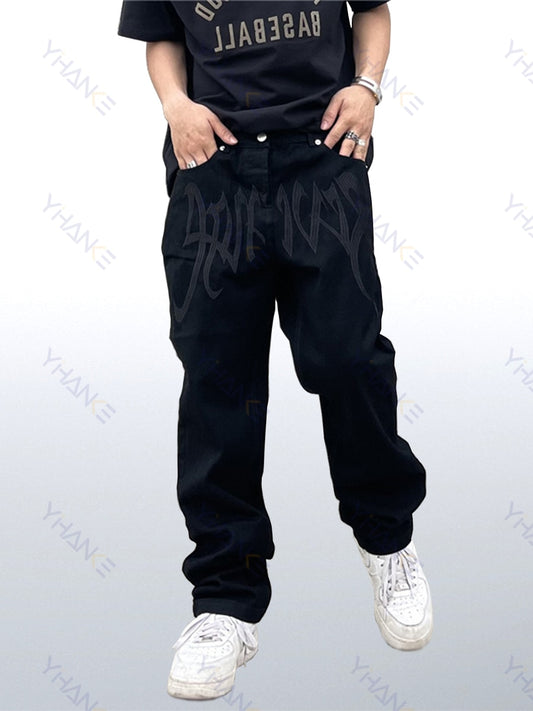 Men's Fashion Black Hip Hop Street Jeans